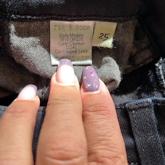 Rag & Bone high Rise Skinny Jeans sz25 - Picture 3 of 4